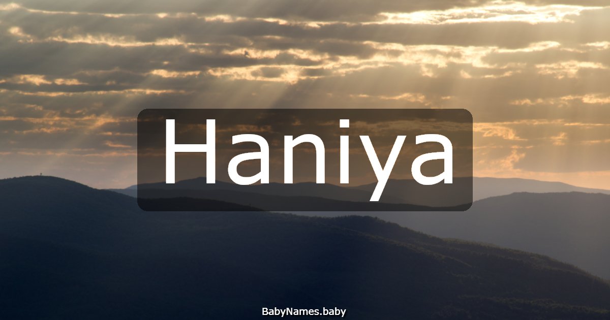 Haniya