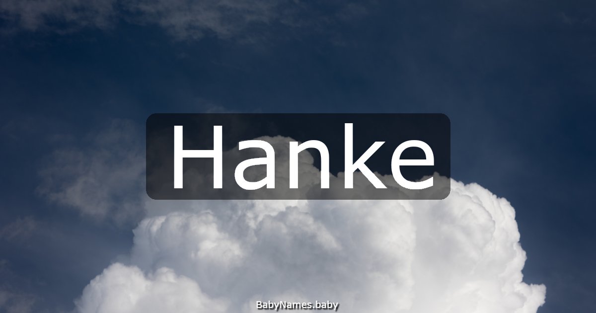 Hanke