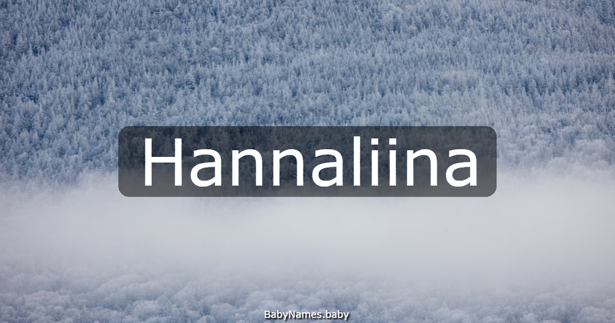 Hannaliina