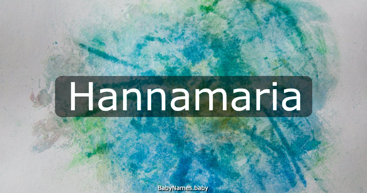 Hannamaria