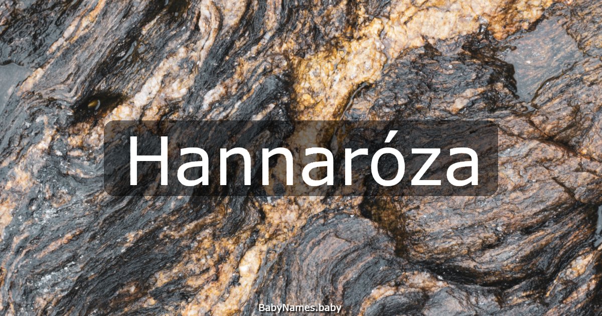 Hannaróza