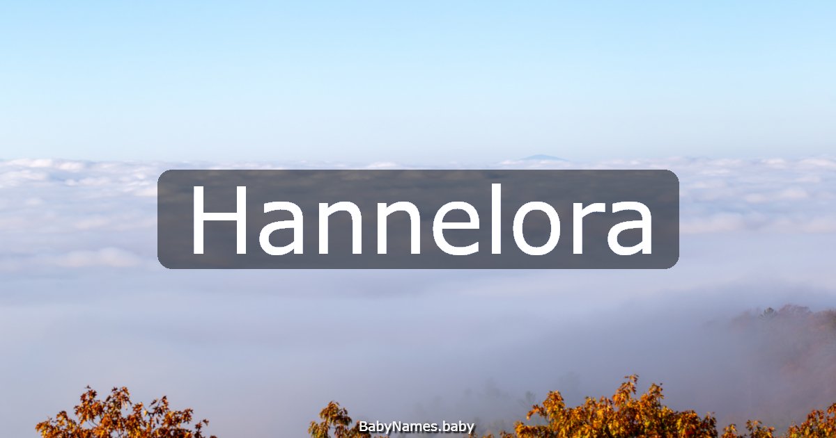 Hannelora