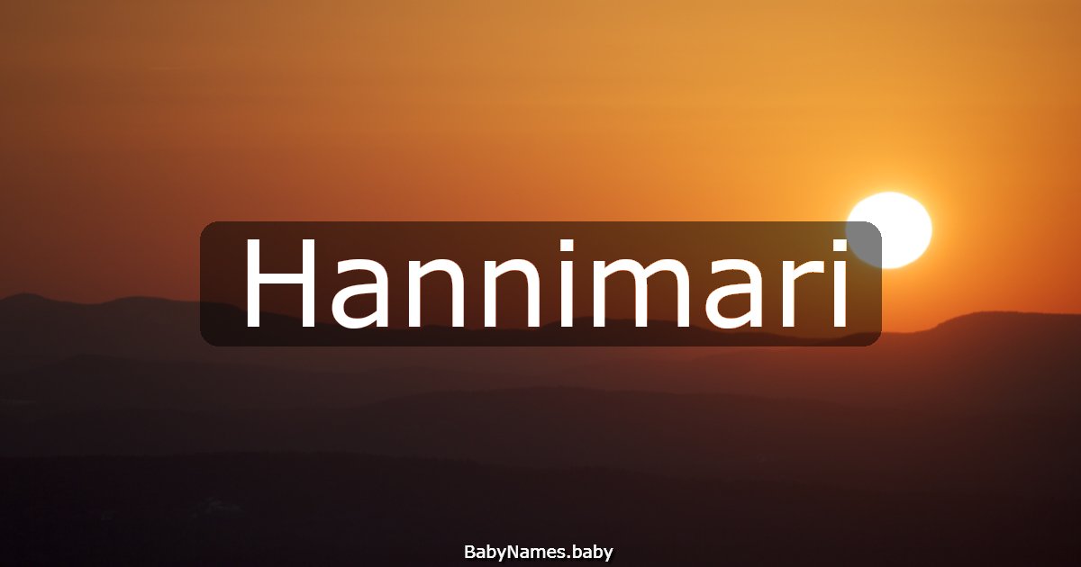 Hannimari