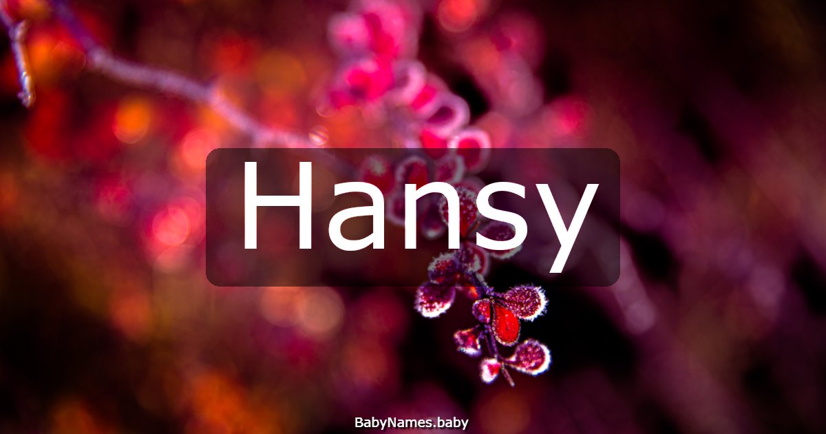 Hansy
