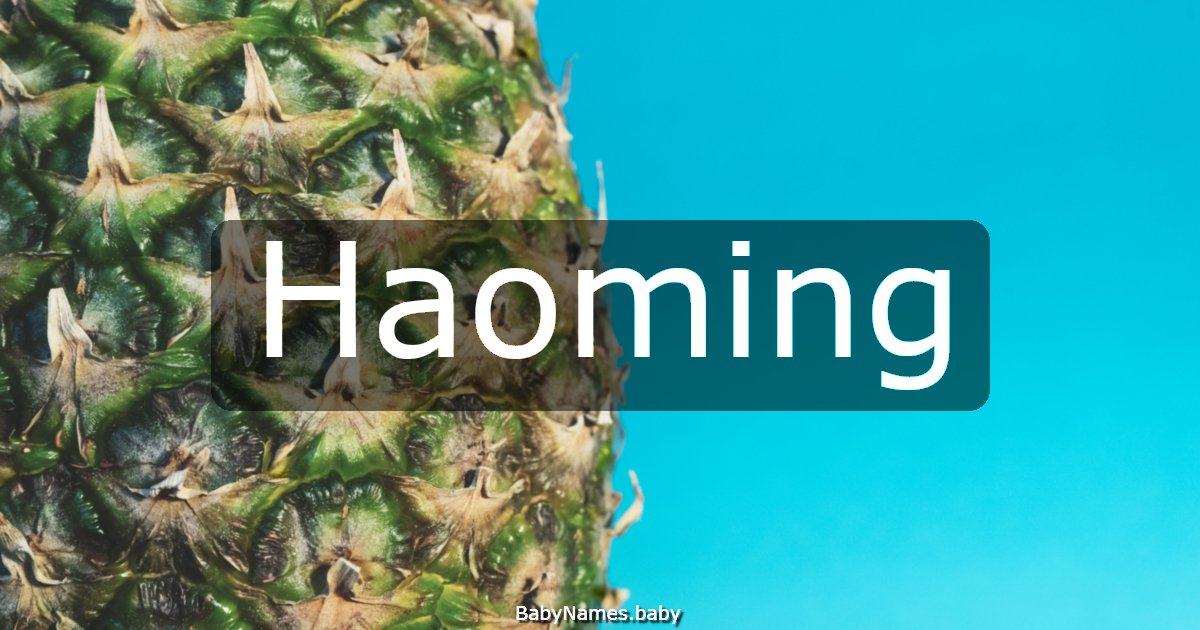 Haoming