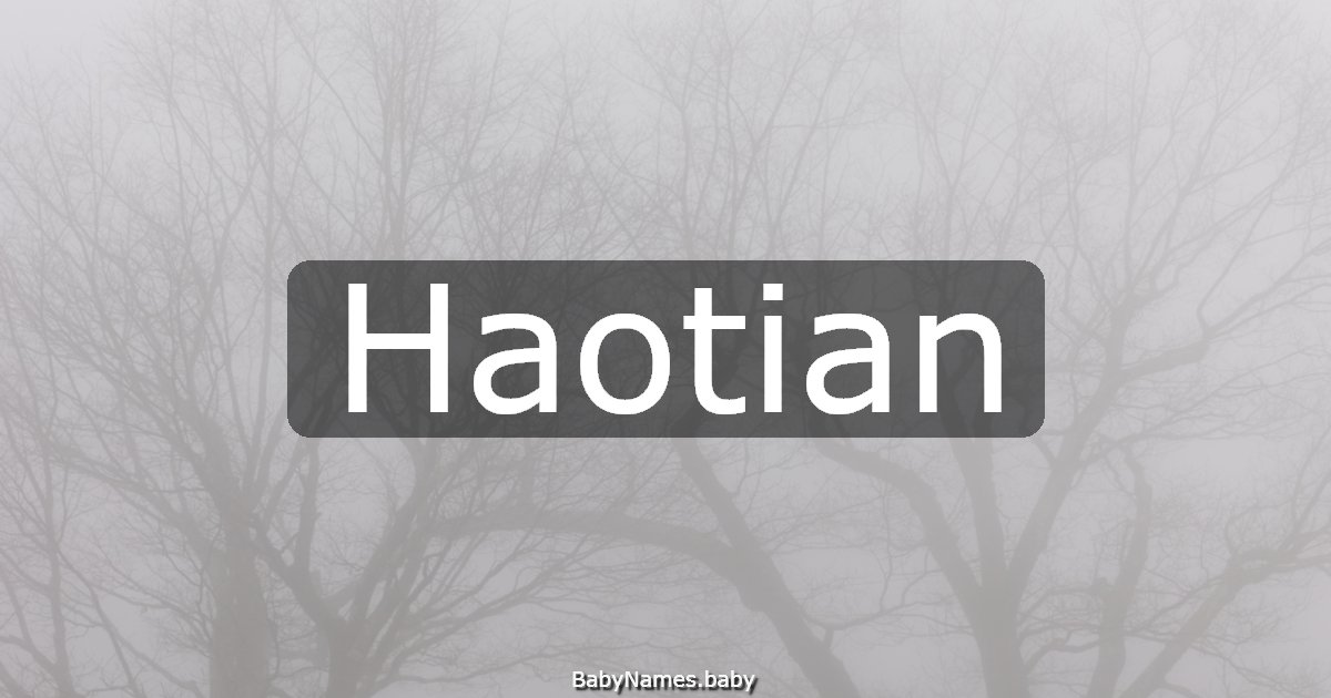 Haotian