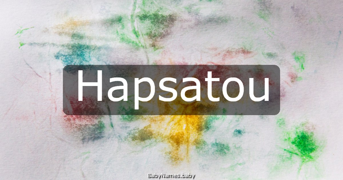Hapsatou