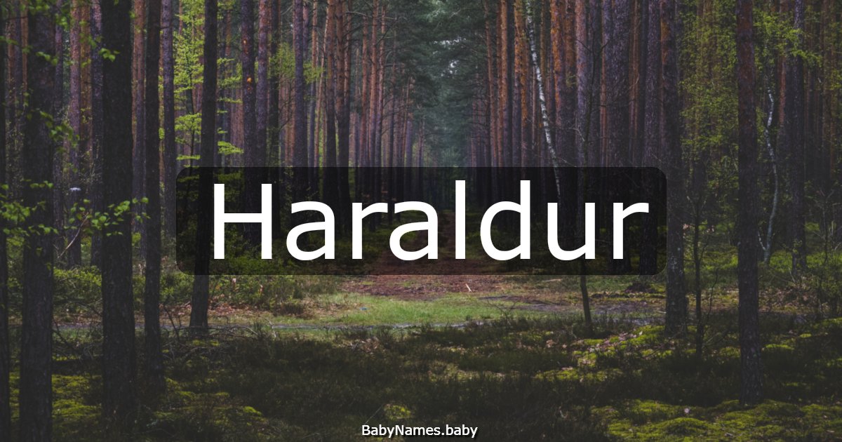 Haraldur