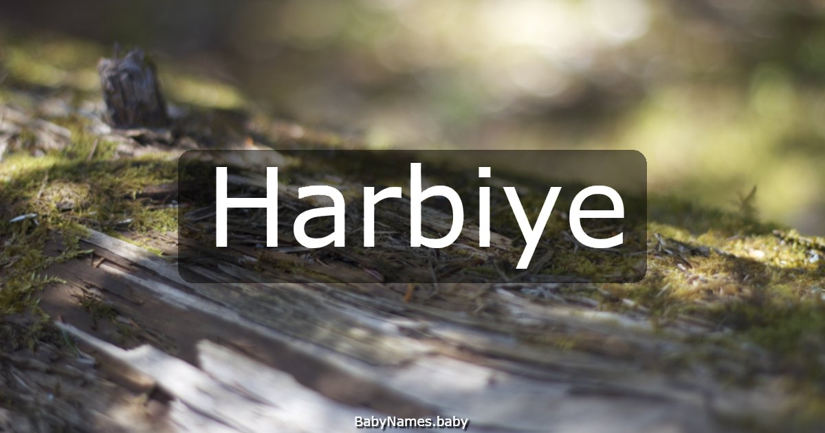 Harbiye