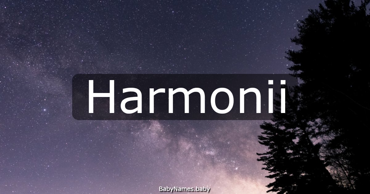 Harmonii