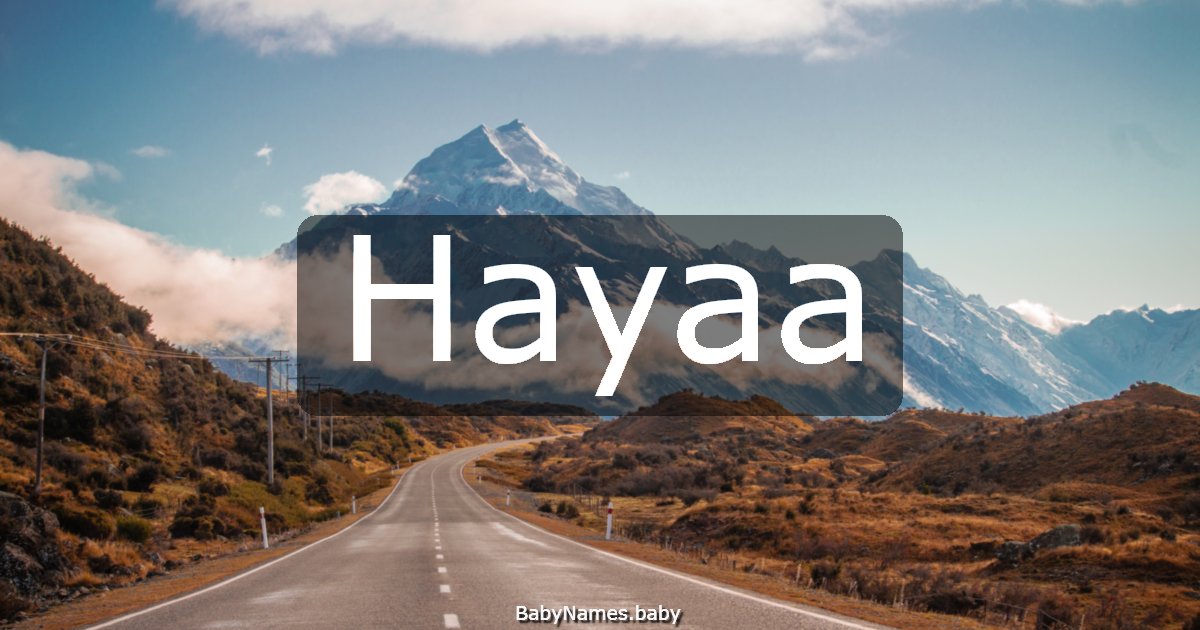 Hayaa