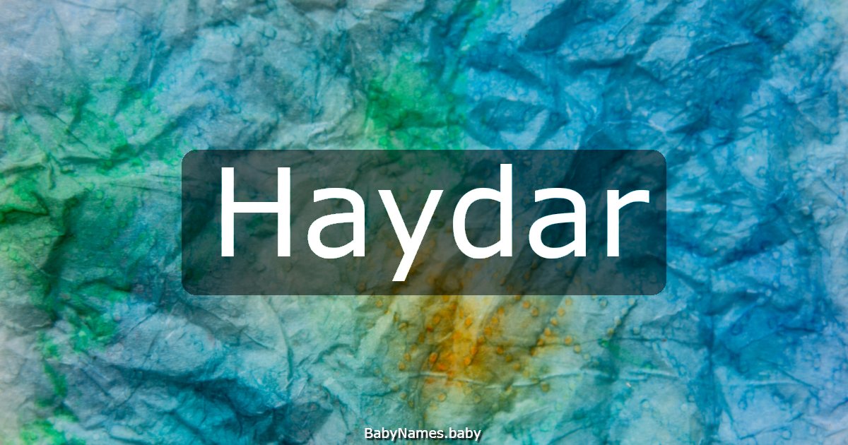 Haydar