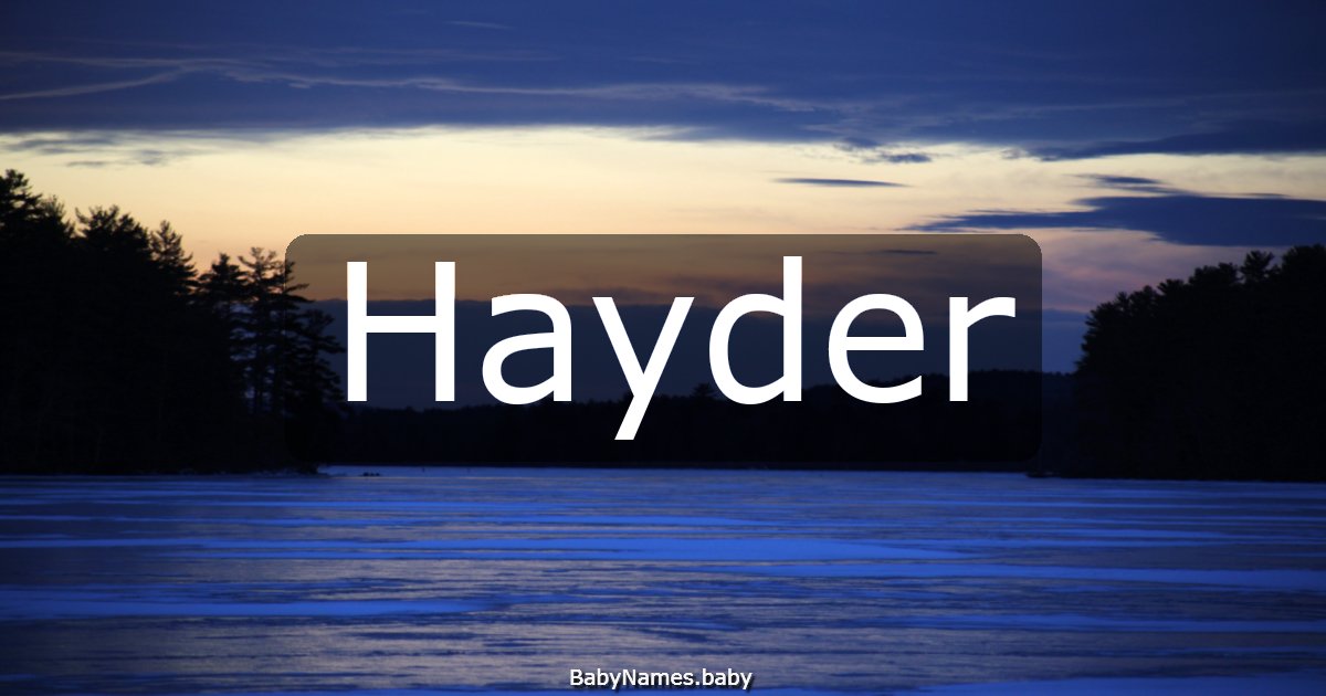 Hayder