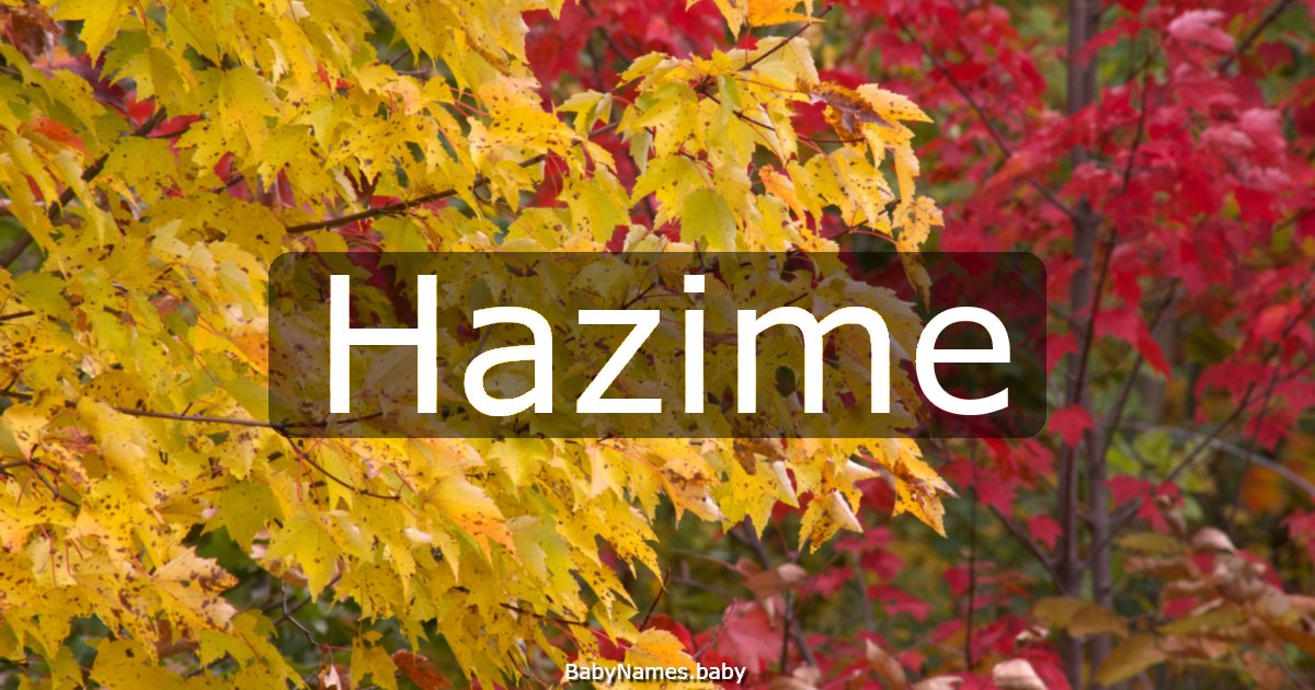 Hazime