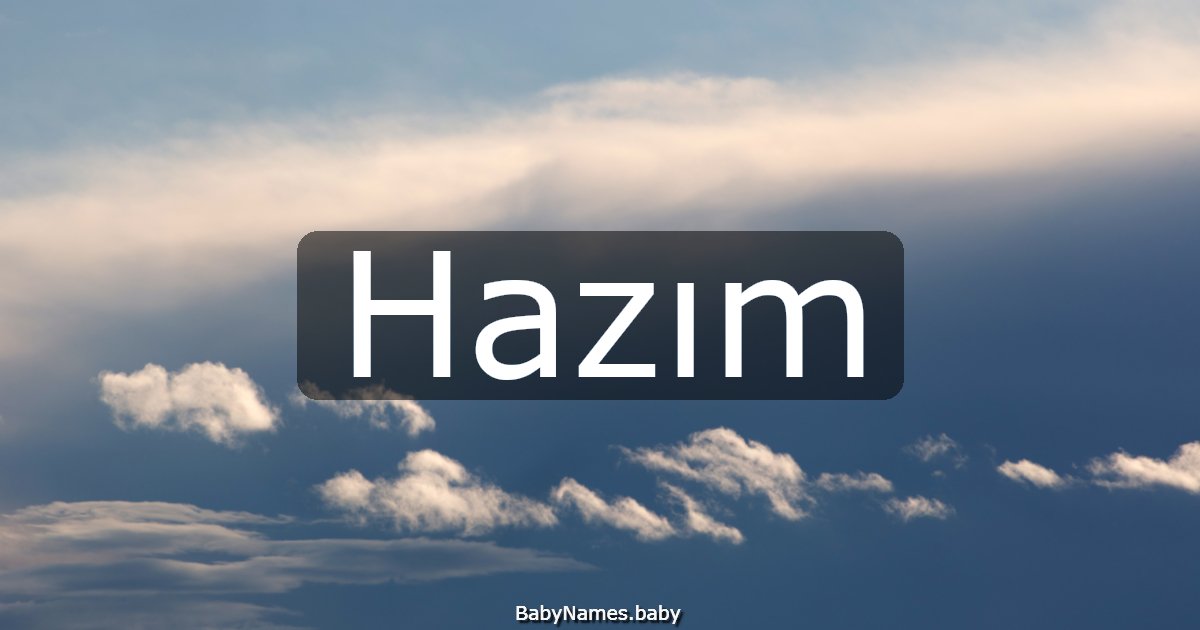 Hazım