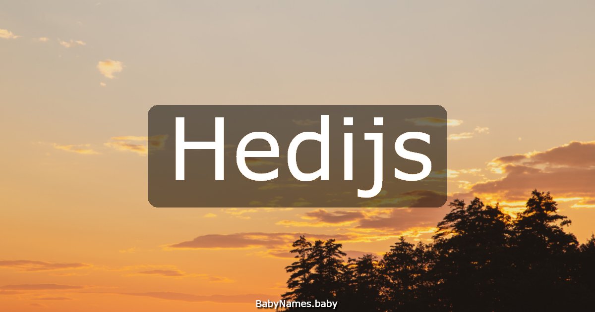 Hedijs