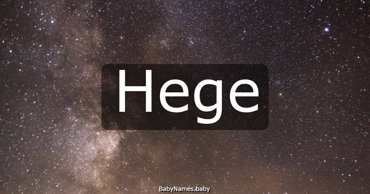 Hege