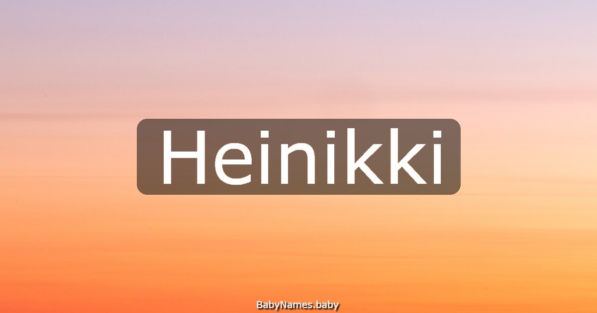 Heinikki