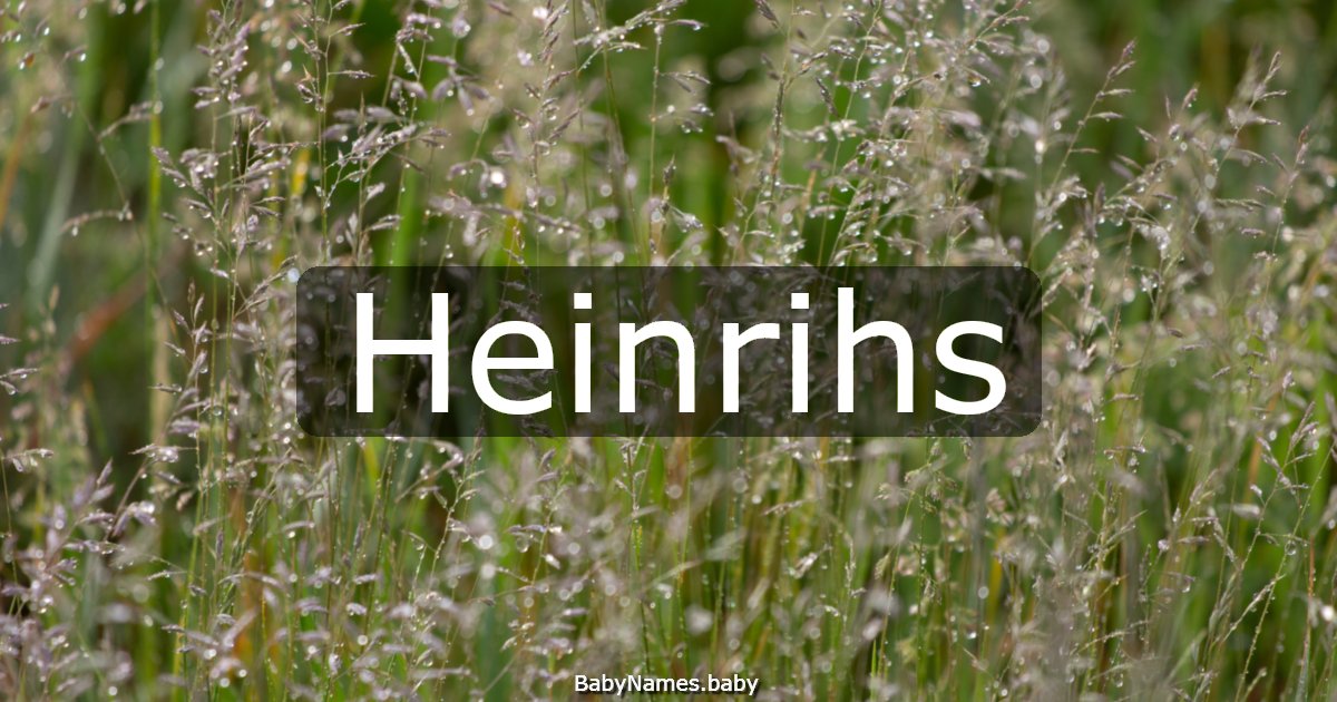 Heinrihs