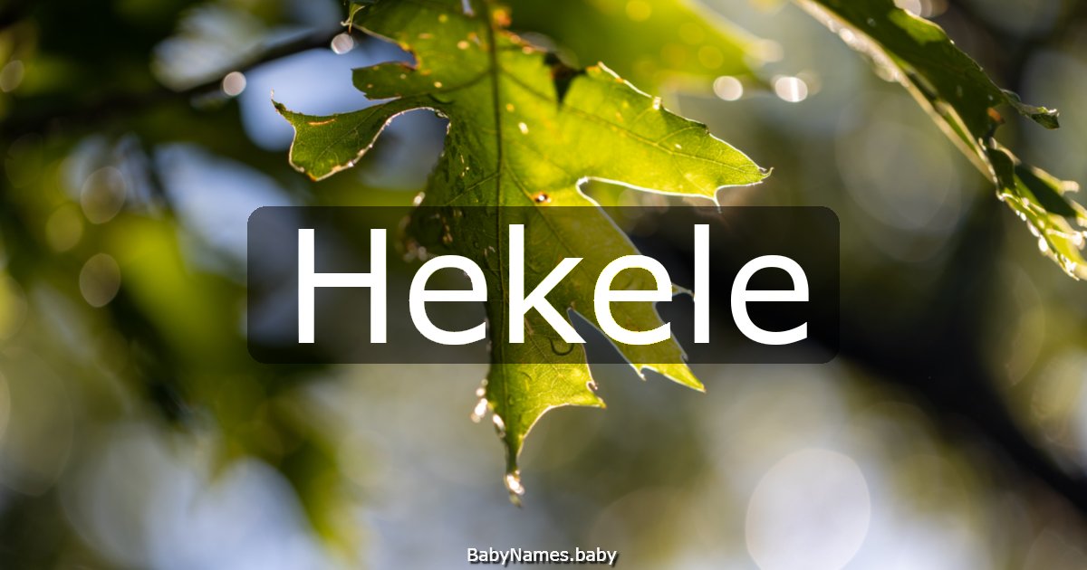Hekele