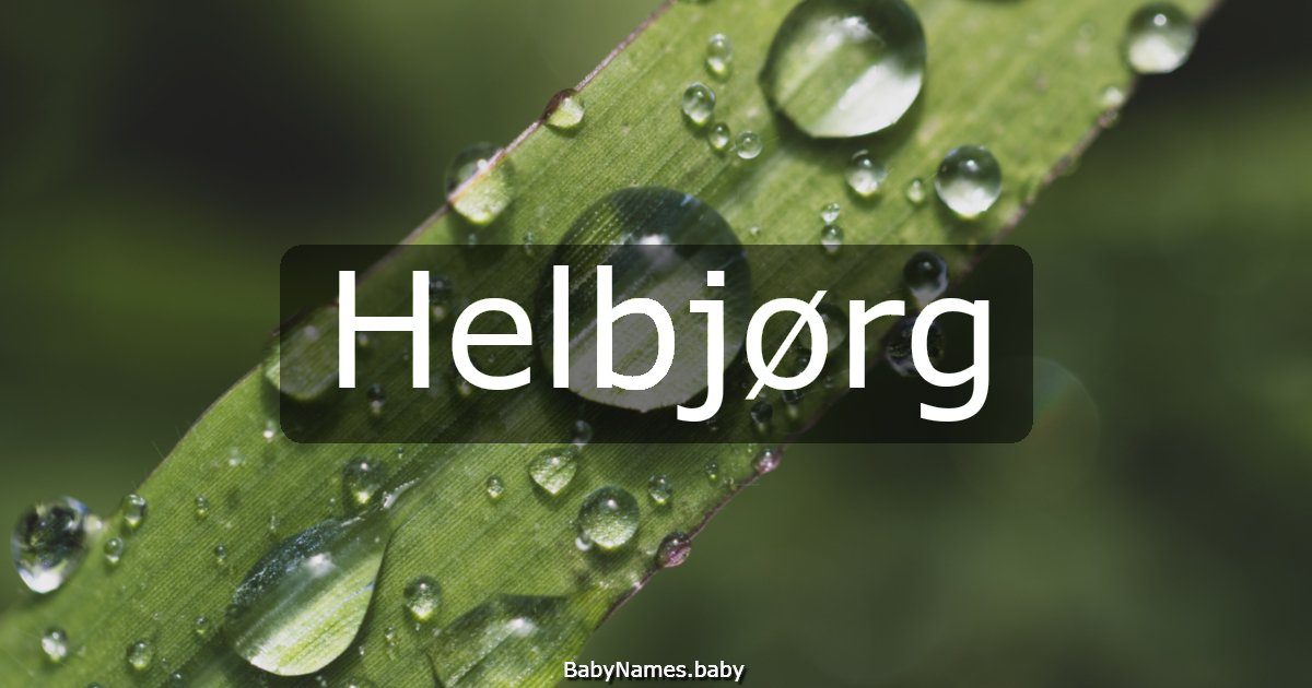 Helbjørg