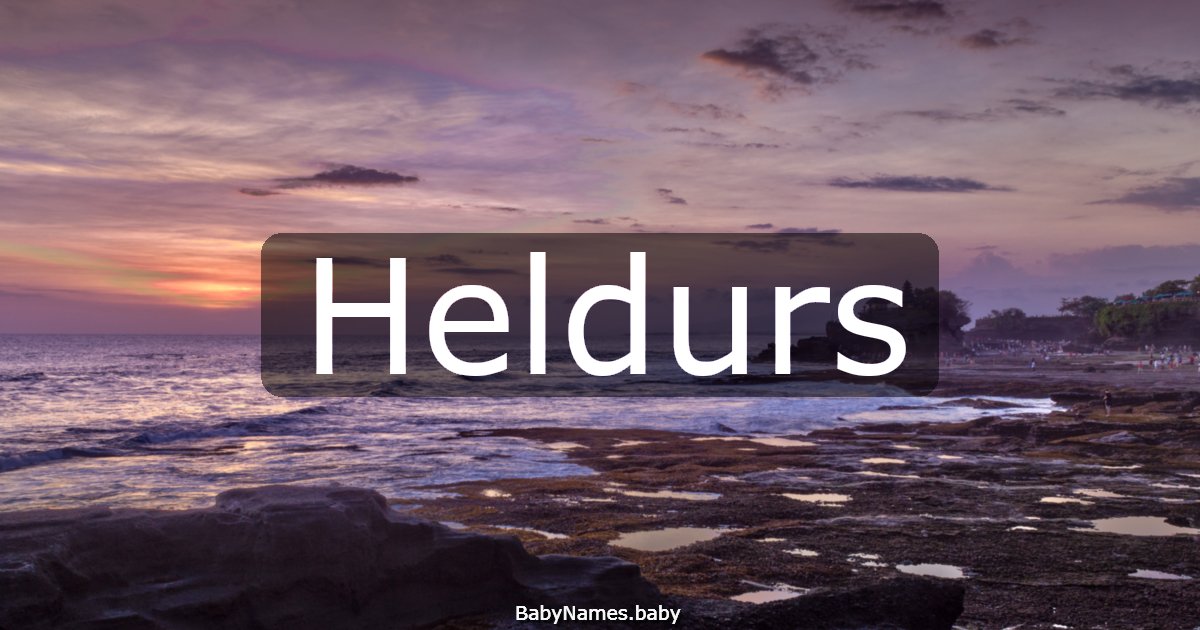 Heldurs
