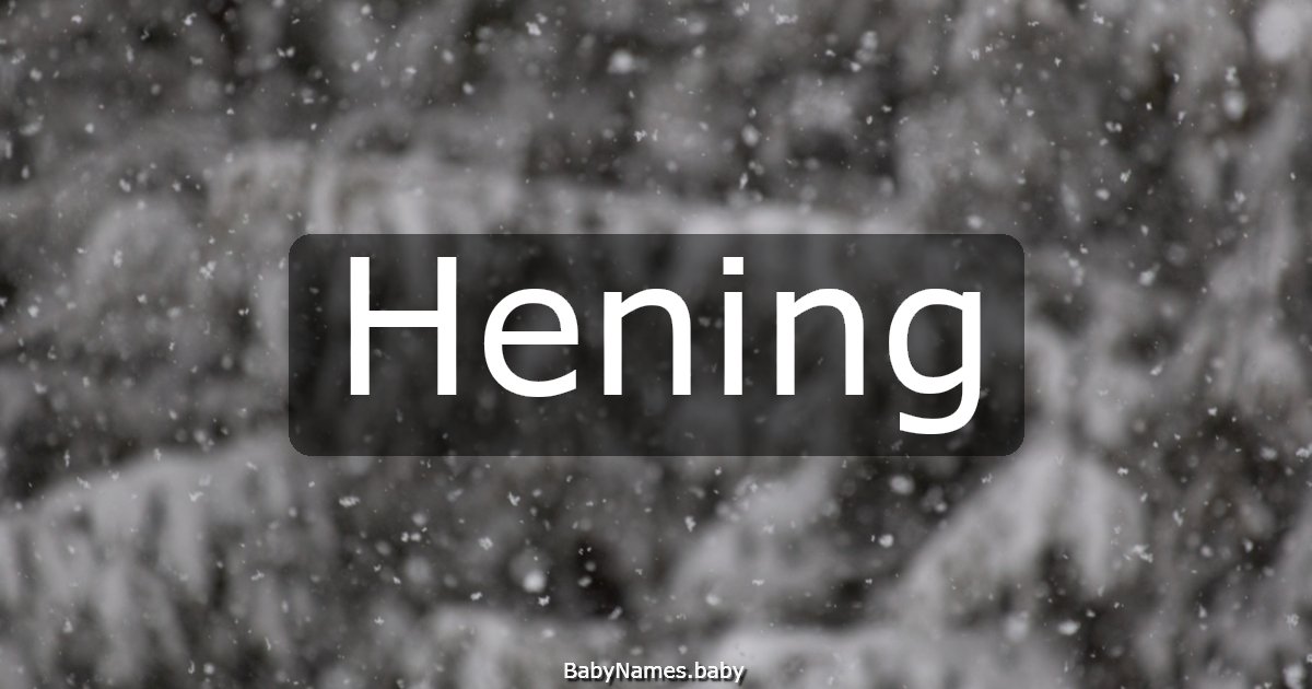 Hening
