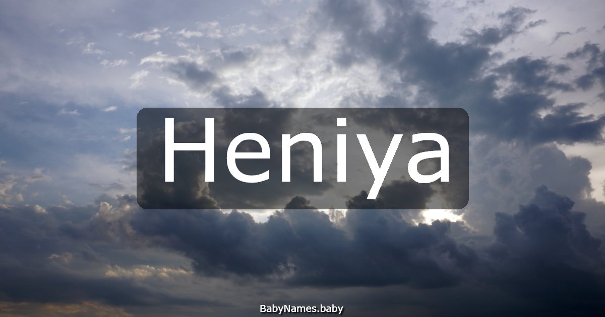 Heniya