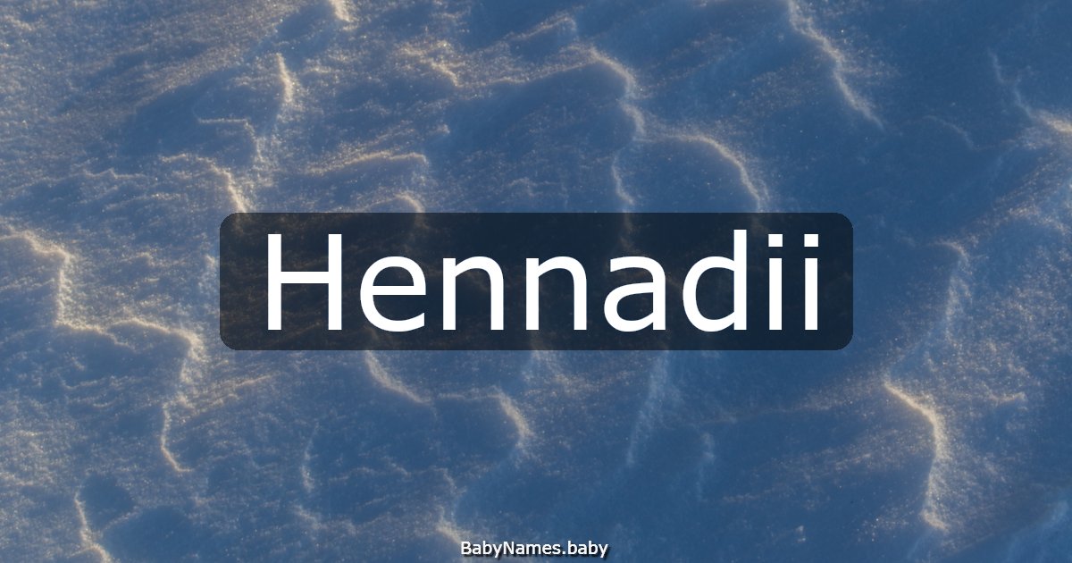 Hennadii
