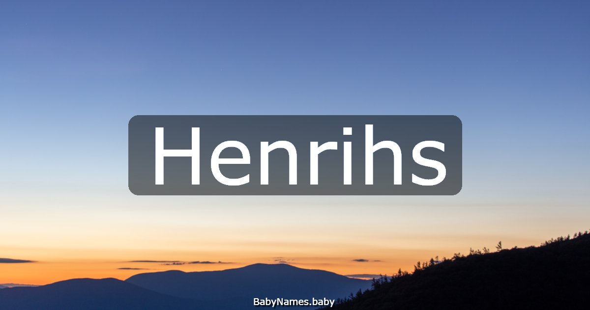 Henrihs