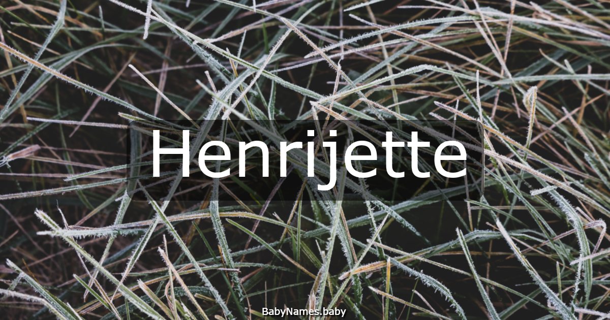 Henrijette
