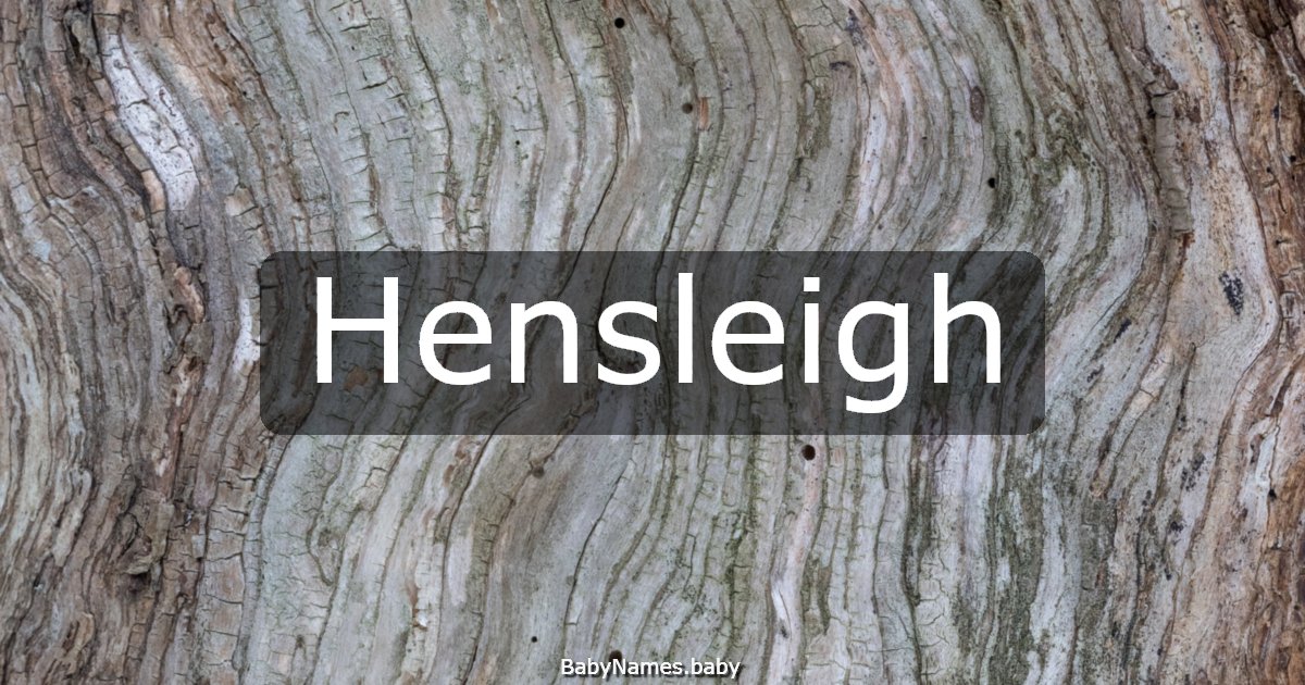 Hensleigh