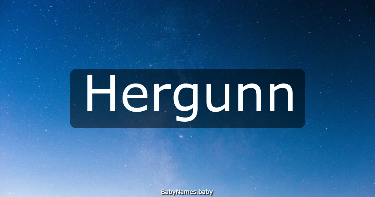 Hergunn