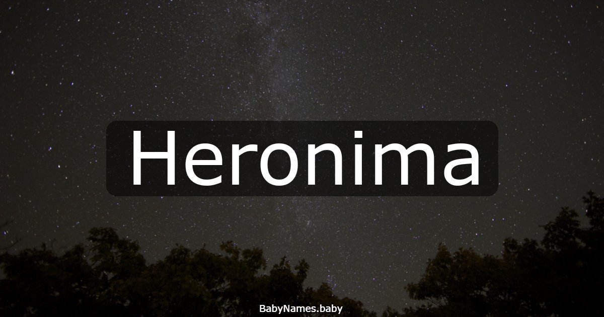 Heronima