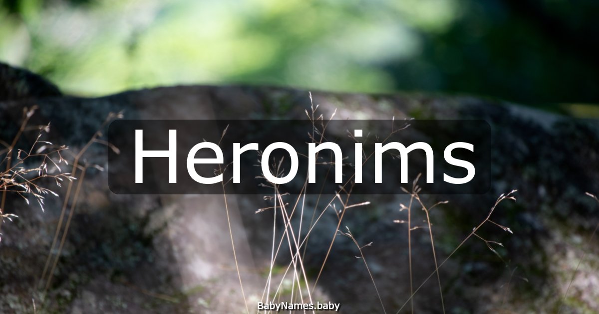 Heronims