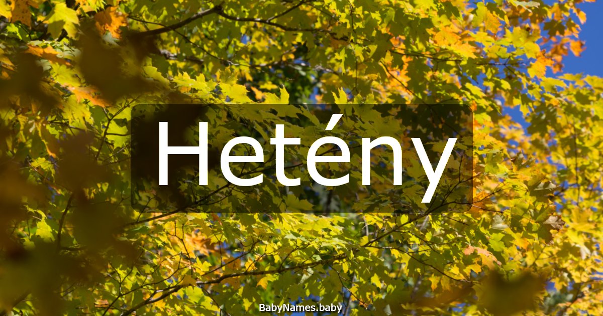Hetény