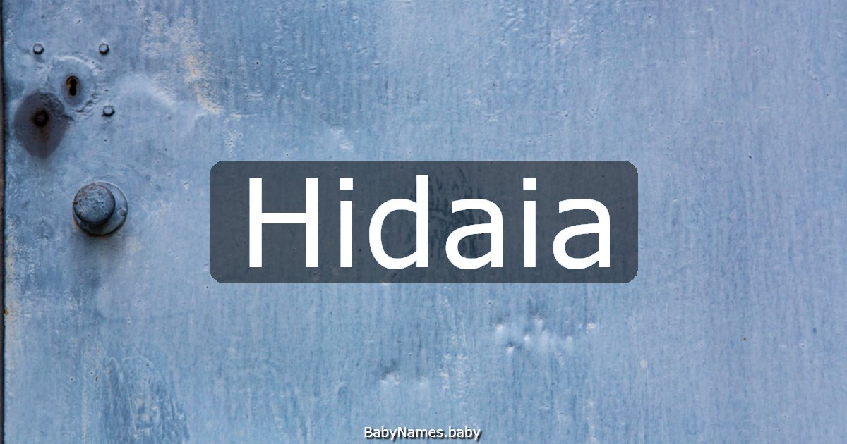 Hidaia