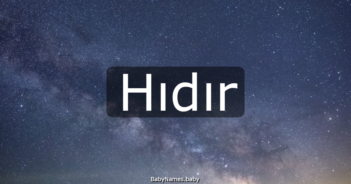 Hıdır