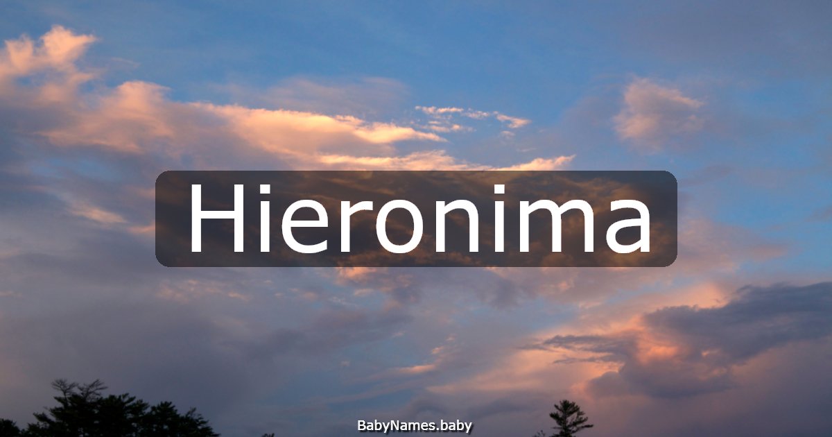 Hieronima