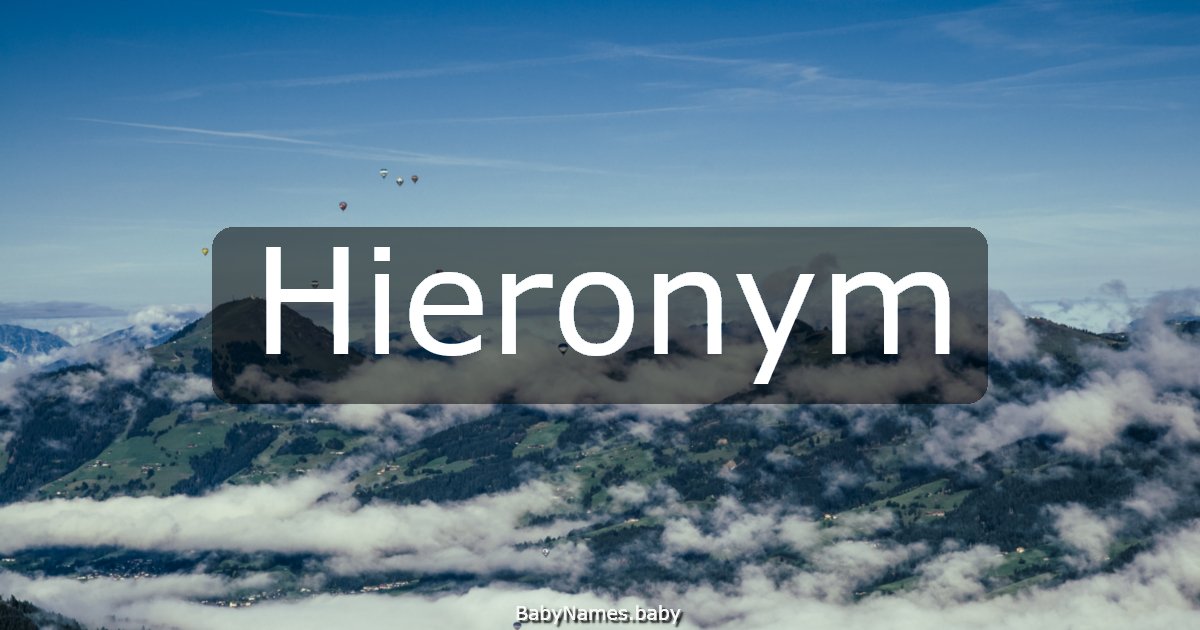 Hieronym