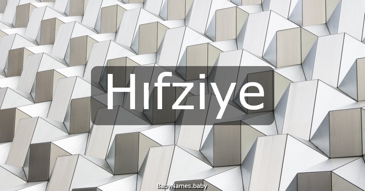 Hıfziye