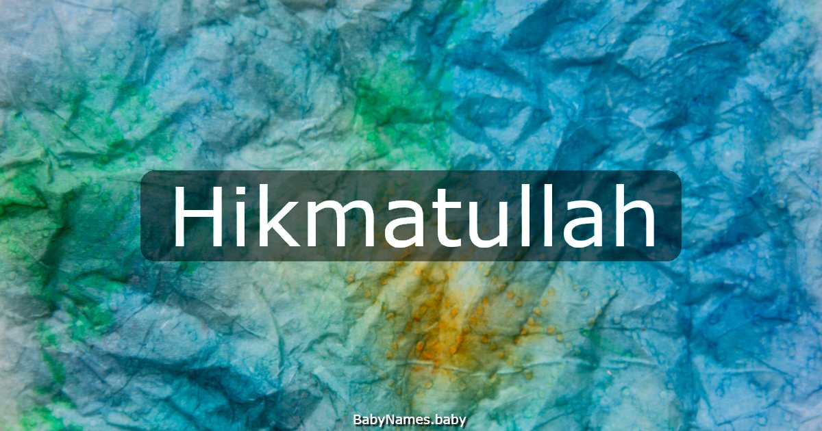Hikmatullah