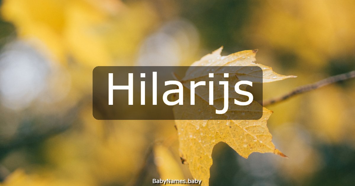 Hilarijs