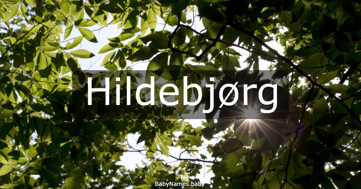 Hildebjørg