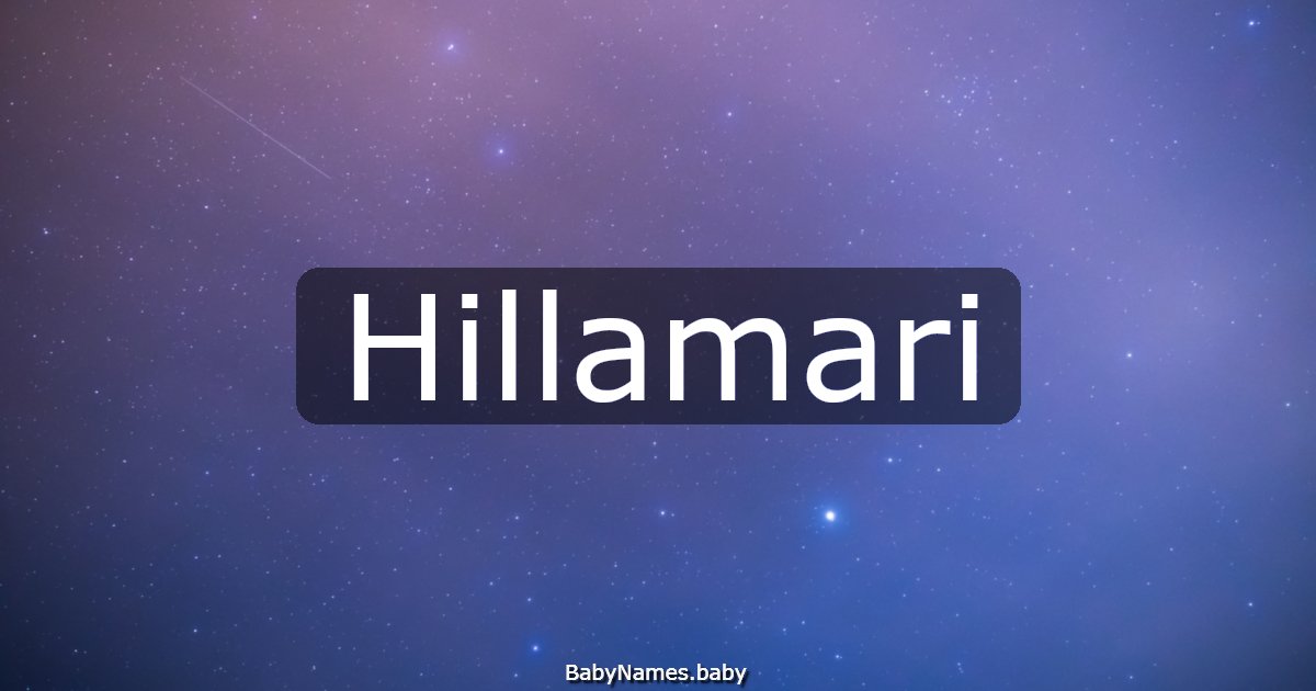 Hillamari