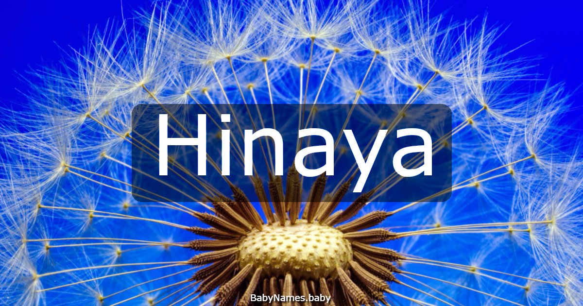Hinaya