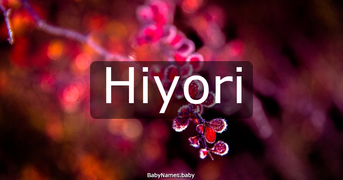 Hiyori