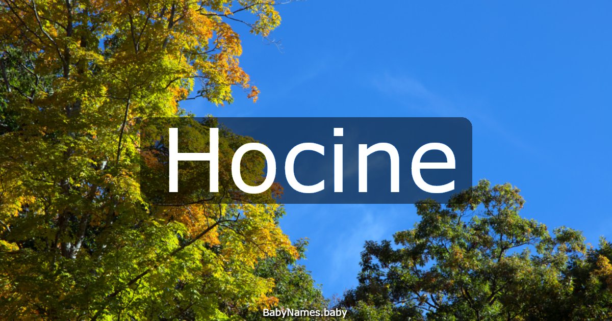 Hocine