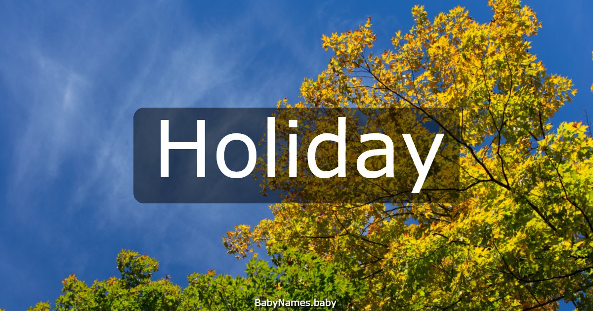 Holiday
