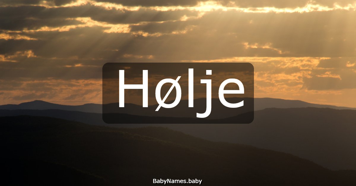 Hølje